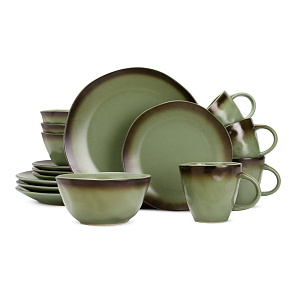 Набор столовой посуды 16 предметов (обеденная 27см-4шт/десертная 20см-4шт/салатник 15см-4шт/кружка 414мл-4шт) керамика BSCJ4598 000000000001224271