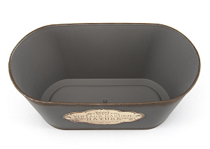 Кашпо 23х12х10см Garden овал микс пластик/металл 000000000001216370