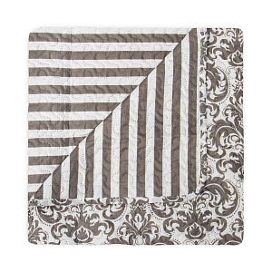 Покрывало 220x240см LUCKY Серая полоска ультрастеп полиэстер 000000000001219021