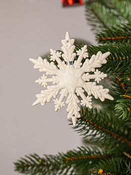 Декоративное украшение Снежинки 10,5х10,5см 2шт MANDARIN полистирол 000000000001209332