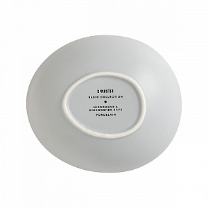 Тарелка суповая 400мл DE'NASTIA Оливки-однотон серый фарфор 000000000001225127