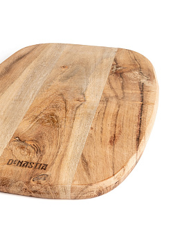 Доска разделочная 20x30x1,5см DE'NASTIA овальная акация 000000000001221809