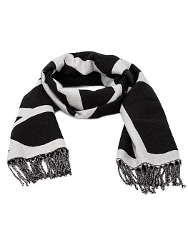 Палантин 55х180см RVR черный полиэстер 000000000001229225