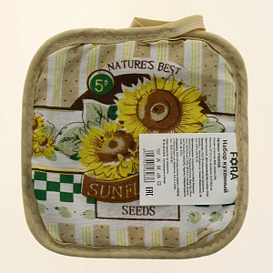 Набор кухонный варежка+прихватка 23х15,5см15,5х15,5см FORA бежевый 000000000001184666