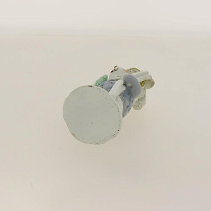 Новогодняя фигурка Стёганный Медведь из полирезины / 8x5,5x4,5см арт.80321 000000000001191426