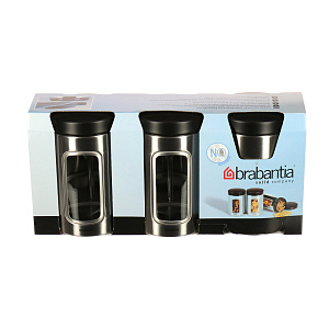 Набор контейнеров с окном Brabantia, 1,4л, 3 предмета 000000000001125267