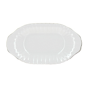 Овальное блюдо Платиновая отводка Porcelaine Czech Gold Hands, 20 см 000000000001136282