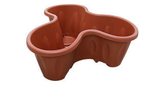 Кашпо многоярусное D53см H20см 14л Коричневый (терракот) пластик 000000000001194510