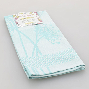 Полотенце кухонное 40х70см ВОТЕКС Нежность бирюзовое 100% хлопок 000000000001206851