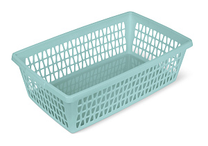 Корзина для хранения 34х21х10см MARTIKA Велетта бирюзовый пластик 000000000001213667