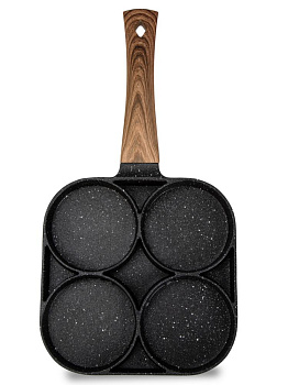 Сковорода порционная 18см LUCKY GRANITE индукция антипригарное покрытие алюминий 000000000001219974