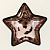 Подсвечник декоративный "Star" стекло 9,5х5,5см черный/золото R011273 000000000001200391