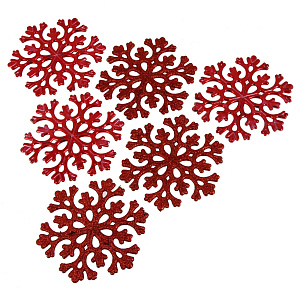 Набор декоративных украшений СнежинкаПосуда Центр, 11 см, 6 шт. 000000000001161799