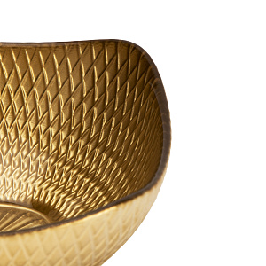 Салатник квадратный 11см GLASSCOM Gold стекло 000000000001219165