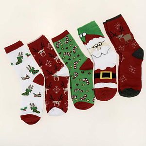 Набор женских носков KAFTAN "Ho ho ho" 5 пар, р-р 36-39 4679387 000000000001202319