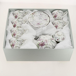 Сервиз чайный 13 предметов (чашка 230мл-6шт/блюдце-6шт/чайник 1,175л) BALSFORD Аглая подарочная упаковка 178-43009 000000000001200564