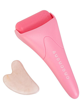 Набор массажный для лица 2 предмета (ледяной валик, скребок Гуаша) в ассортименте ПП/ТПР/камень 000000000001229382