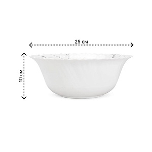 Салатник 25см/2,5л FARFORELLE Мрамор стеклокерамика 000000000001222848