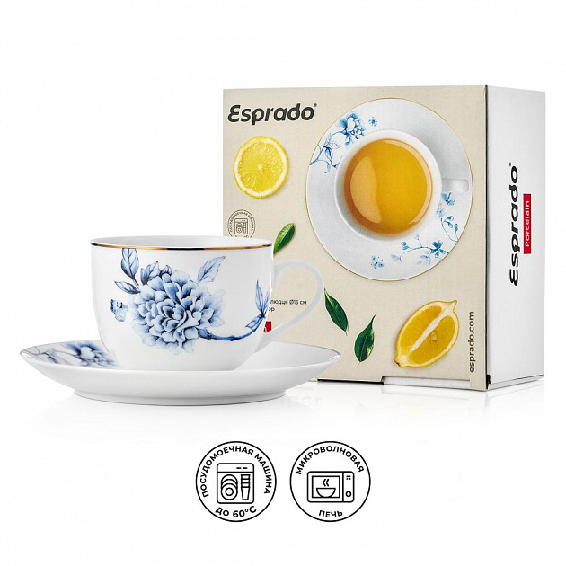 Пара чайная 220мл/15см ESPRADO Bouquet фарфор 000000000001208338