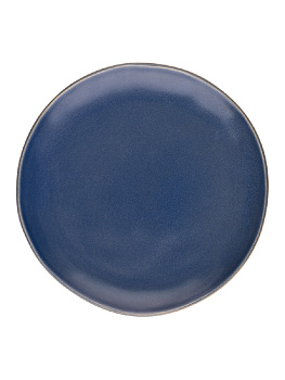Тарелка 20,5см LUCKY Матовый плоская синий керамика 000000000001211777