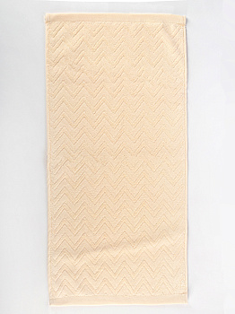 Полотенце махровое 70х130см LUCKY Зигзаг молочный хлопок-100% 000000000001214729