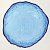 Салатник 13см 350мл LUCKY маленький голубой с золотой каймой стекло 000000000001208544