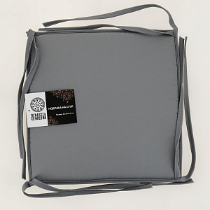 Универсальная подушка на стул DeNASTIA 33x33x2,5см зелёный/серый,100%полиэстер P111196 000000000001202705