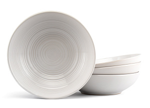 Набор столовой посуды 12 предметов Grey (обеденная 26,5см-4шт/десертная 20см-4шт/салатник 20см-4шт) керамика 000000000001217936