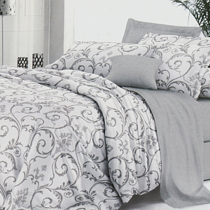 Комплект постельного белья 1,5-спальный ЭЛЬФ Белла Вита Люкс Аквилон простыня 150х215см пододеяльник 143х215см наволочки2шт-70х70см бязь хлопок 100% 000000000001206598