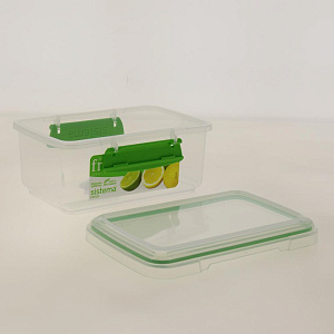 Контейнер для СВЧ 1л SISTEMA Fresh прямоугольный. Подходит для использования в холодильнике морозильной камере микроволновой печи. Пластик 000000000001197079