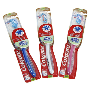 Зубная щетка 360 Всесторонняя Чистка Colgate, средняя 000000000001073121