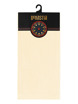 Полотенце кухонное 40x60см DE'NASTIA Вафля однотонный желтый хлопок 000000000001213586