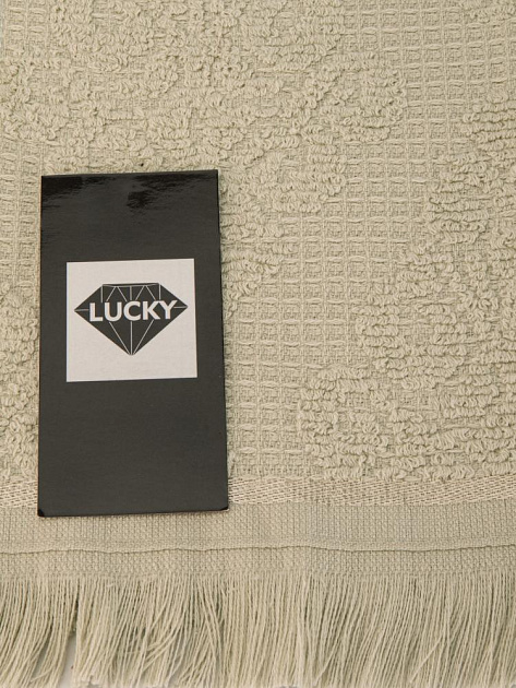 Полотенце кухонное 30х60см LUCKY светло-розовый жаккард-махра хлопок 100% 000000000001225108