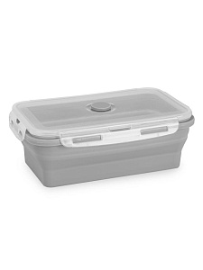Контейнер складной 1,2л серый силикон 000000000001229069