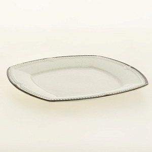 Тарелка обеденная 26см DE'NASTIA DONNA молочный фарфор 000000000001209931