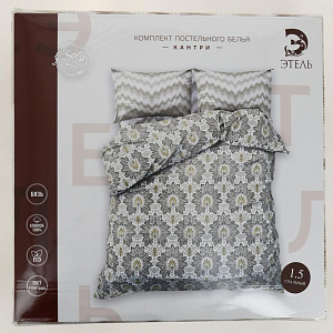 КПБ 1.5сп ЭТЕЛЬ Кантри 143х215см 150х214см 70х70см-2шт хлопок бязь125 г/м2 5126812 000000000001203853