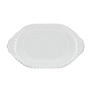 Овальное блюдо Платиновая отводка Porcelaine Czech Gold Hands, 24 см 000000000001136283