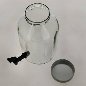 Банка для напитков 5л RENGA с краном и подставкой стекло 000000000001203281