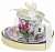 Чайная пара чашка фарфор 220мл/блюдце Цветение подарочная упаковка Флора Olaff 124-01034 000000000001197808