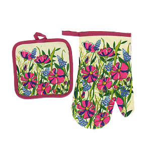 Набор прихватка и рукавица Калифорния Мультидом, хлопок, 2 предмета 000000000001126855