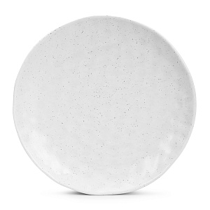 Тарелка обеденная 27см Соты белый глазурованная керамика 000000000001217620