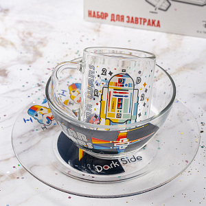 STAR WARS Набор для завтрака 3 предмета ОСЗ стекло 000000000001201048