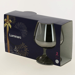 СИЯЮЩИЙ ГРАФИТ Набор фужеров для коньяка 2шт 400мл LUMINARC стекло 000000000001190563