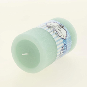 Свеча пеньковая 110х70мм Дольче Вита зеленая 000000000001209285