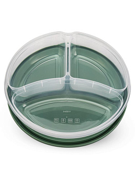 Контейнер пищевой 1,1л круглый с отделениями в ассортименте пластик 000000000001228398