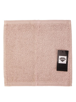 Салфетка махровая 30х30см LUCKY светлый персик хлопок 100% 000000000001226770