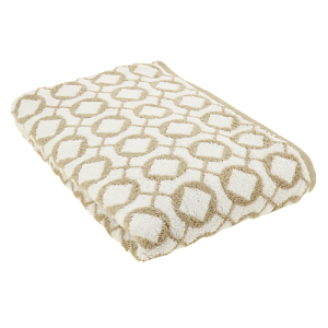 Полотенце 70х130см CLEANELLY Ромбус махровое Плотность 460гр бежевое пестроткань 100% хлопок 000000000001206883