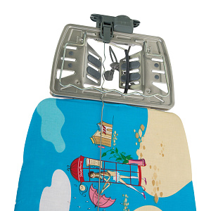 Доска гладильная 122х40см Ника Эльза Делюкс. EURO подставка под утюг. Подрукавник. Розетка+удлинитель 1,9м. Гладильная поверхность-металл чехол-хлопок 000000000001013186