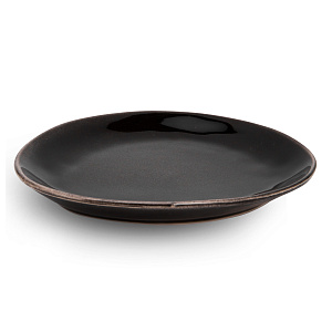 Тарелка десертная 21,5см Агат черный глазурованная керамика 000000000001217656