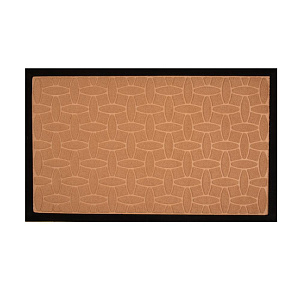 Коврик придверный 45x75см ЛЕПЕСТОК окантовка бежевый резина/полиэстер 000000000001222799